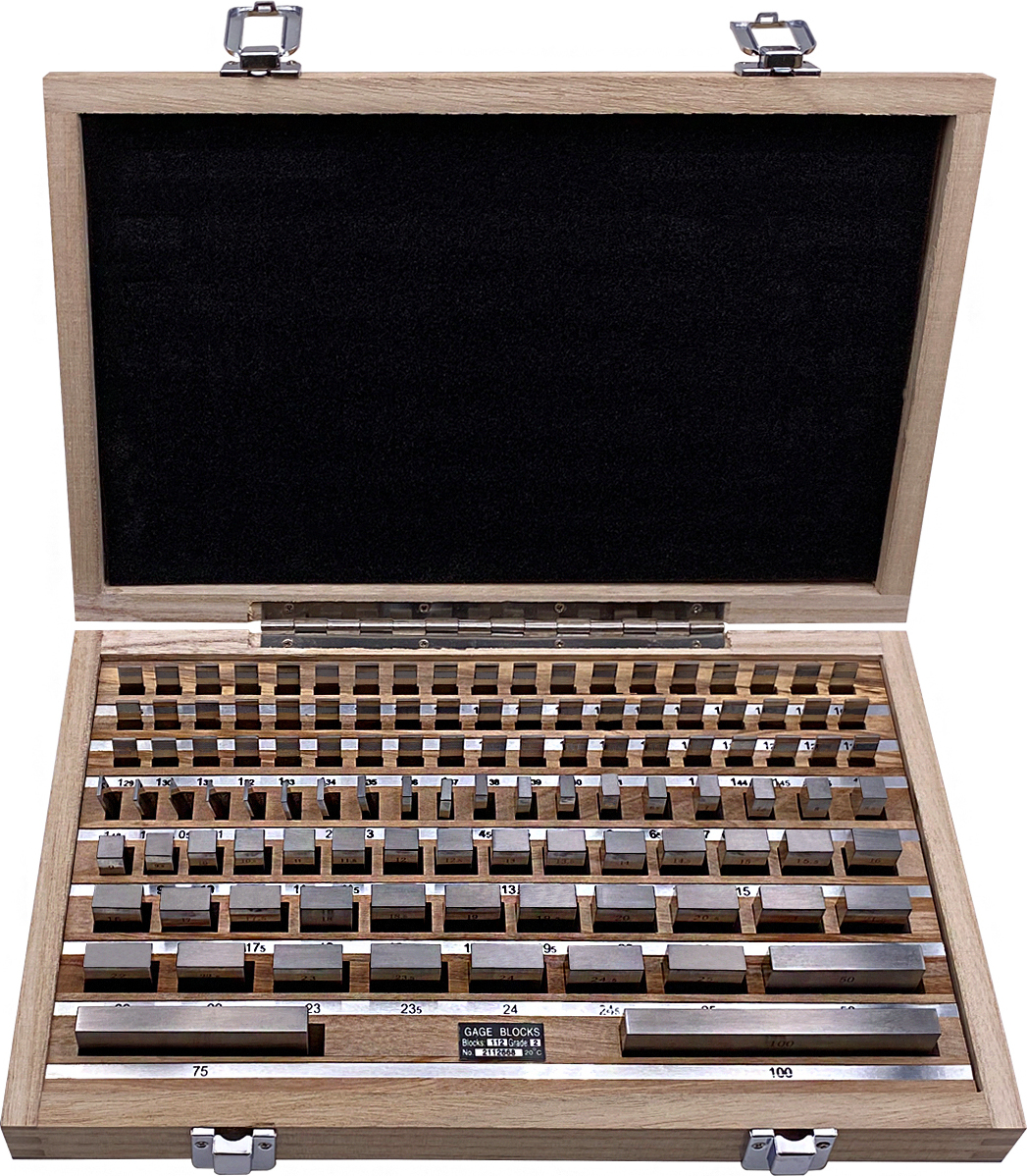 PAULIMOT Parallel-Endmaß Set 112-teilig, Genauigkeitsklasse II, DIN 861 21006
