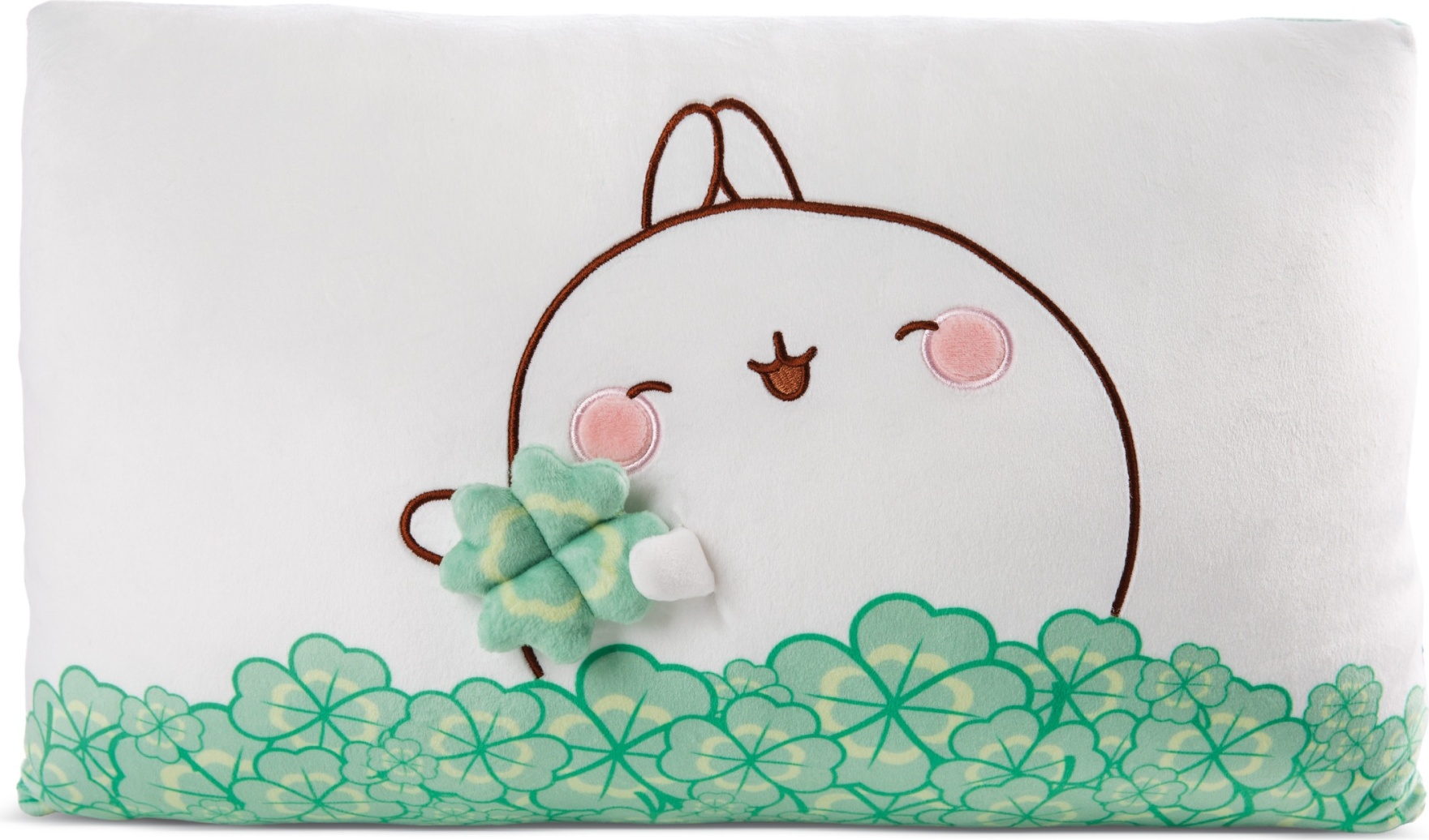 Nici Kissen Molang mit Kleeblatt 43 x 25 cm 48878