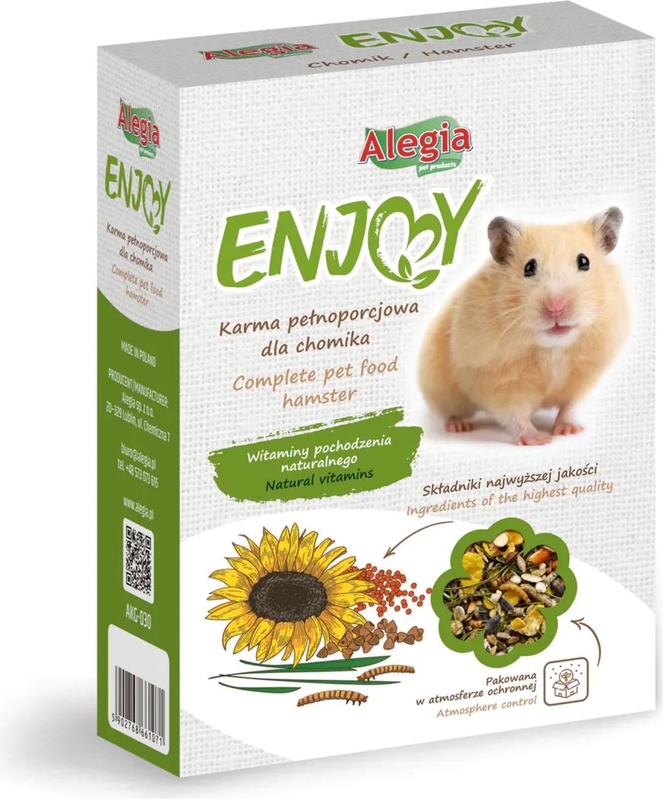 Alegia Hamsterfutter 800g - Proteinreich & Gesund