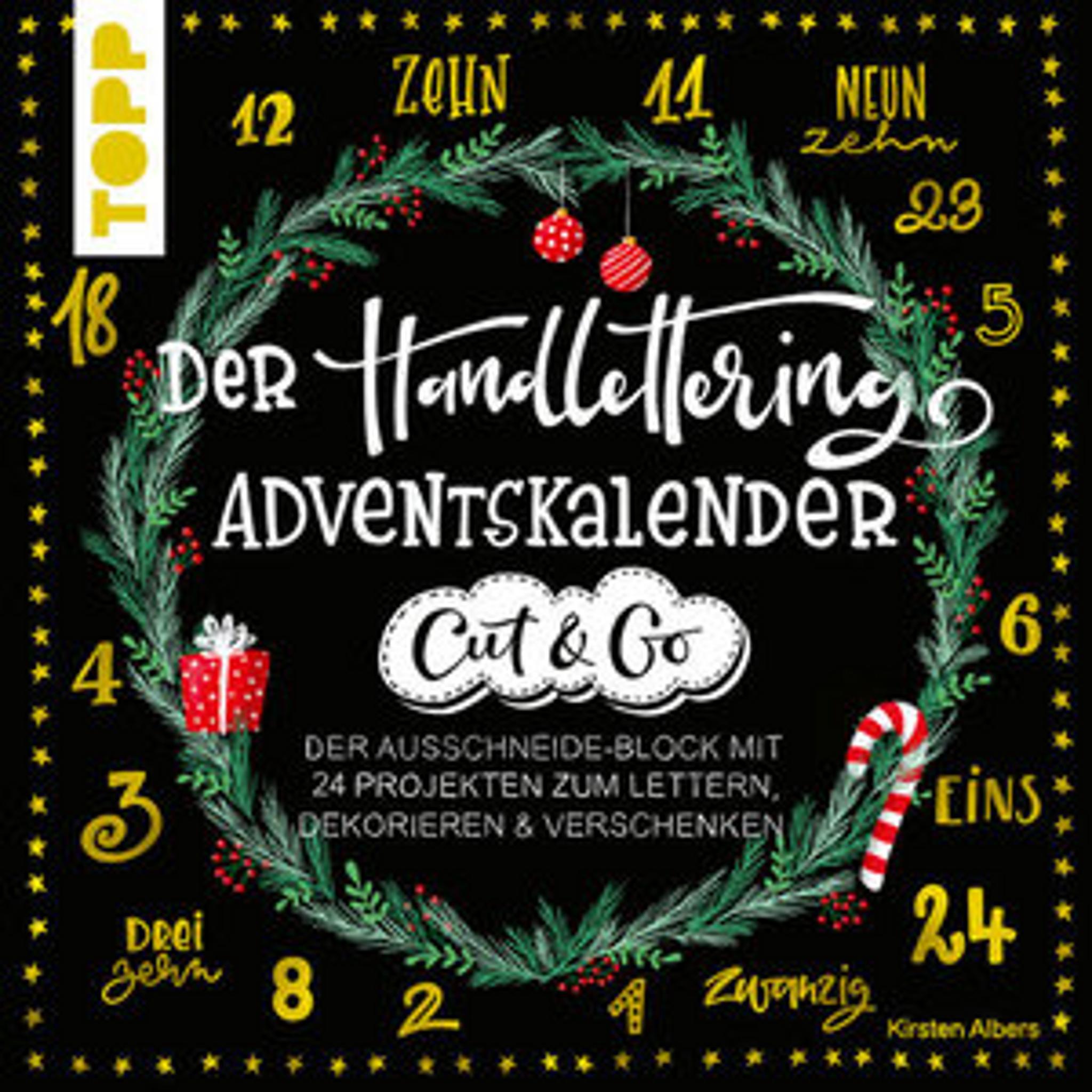 Adventný kalendár pre ručné písanie - Cut & Go