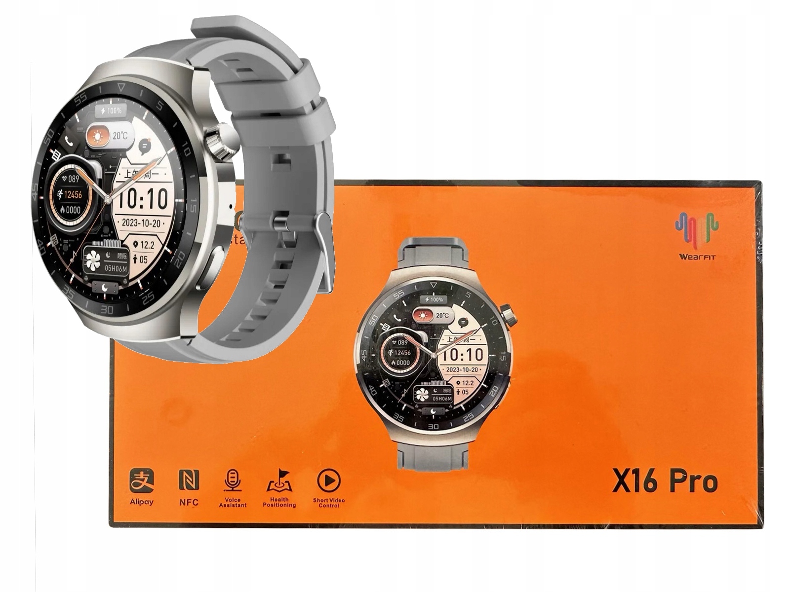 SmartWatch X10 PRO METAL Menu SK Hovorí NFC 1,55" HD Muž Android iOS