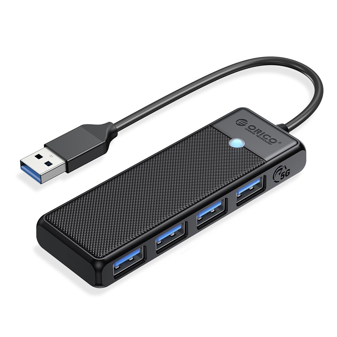 Orico Hub USB-A 4 portový USB-A 3.0 5Gbps czarny