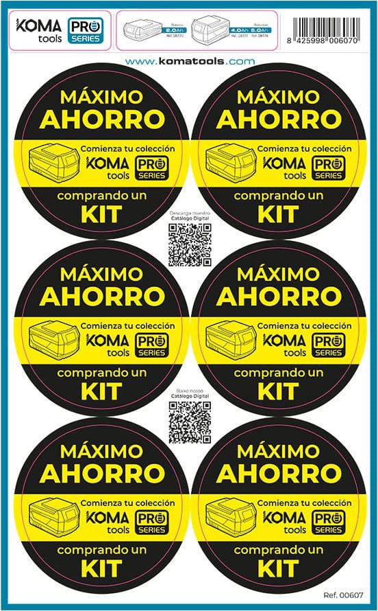 Maximale Wirtschaftlichkeit Aufkleber Koma Tools