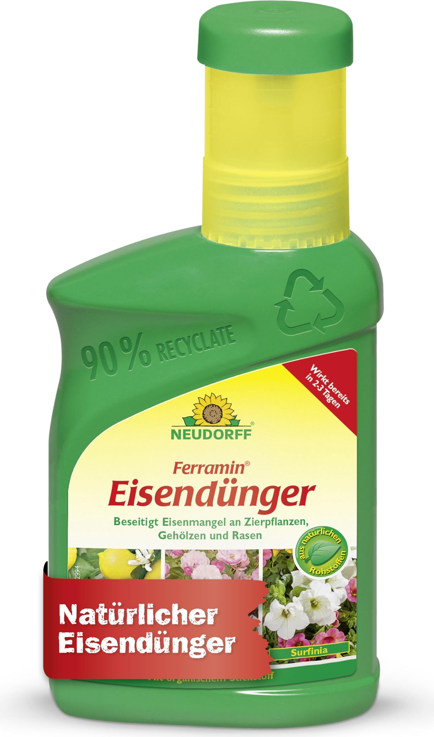 Neudorff Ferramin Eisendünger 250 ml - für Zitruspflanzen, Zierpflanzen und Rasen