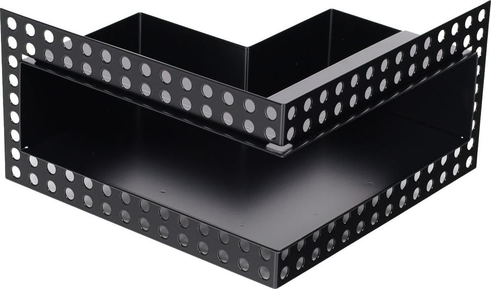 Subtiel Luftleiste Open Air DOT Ecke 20 cm schwarz