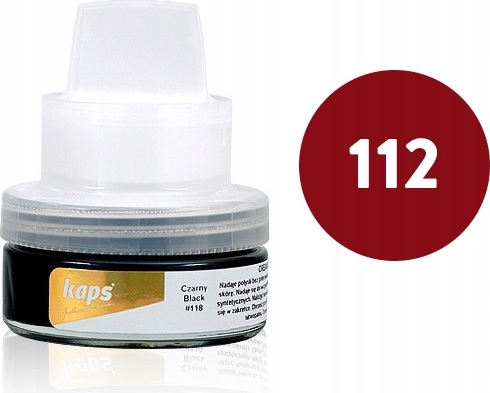 Kaps Delicate Cream für Leder mit Applikator - Orangen und Rottöne (112#)
