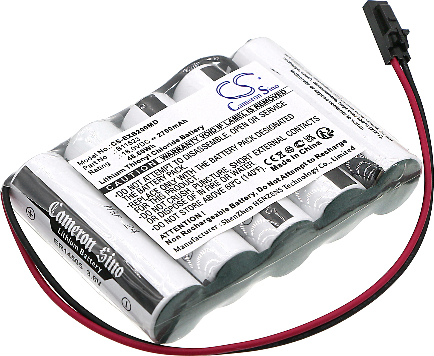 TECHTEK Akku Kompatibel mit [Exogen] 2000+, 4000+, 4000+ Bone Healing System Ersetzt 81001906, für 81025147, für 91025147, für B11523, für BBM-EX