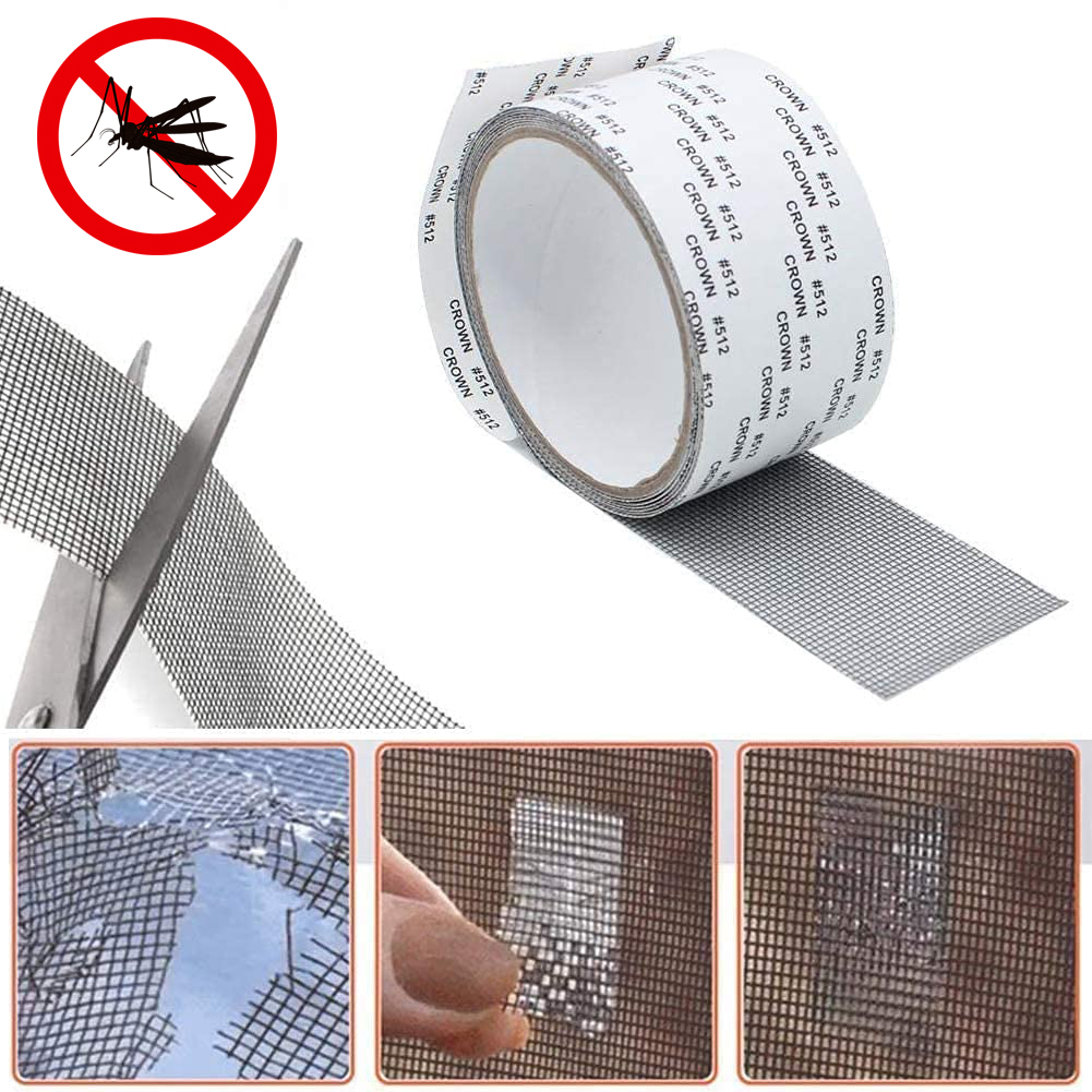 Fliegengitter Fliegennetz Insektenschutz Netz Reparatur Patch Klebeband 5*200cm 