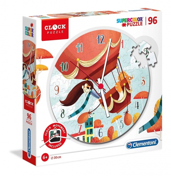 Clementoni puzzleuhr Ballon 30 cm Junior 96 Teile WLP-Clementoni-23038