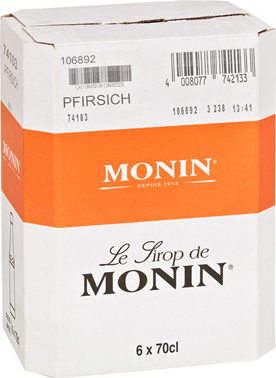 Monin Pfirsich Sirup 6 x 0,7 l
