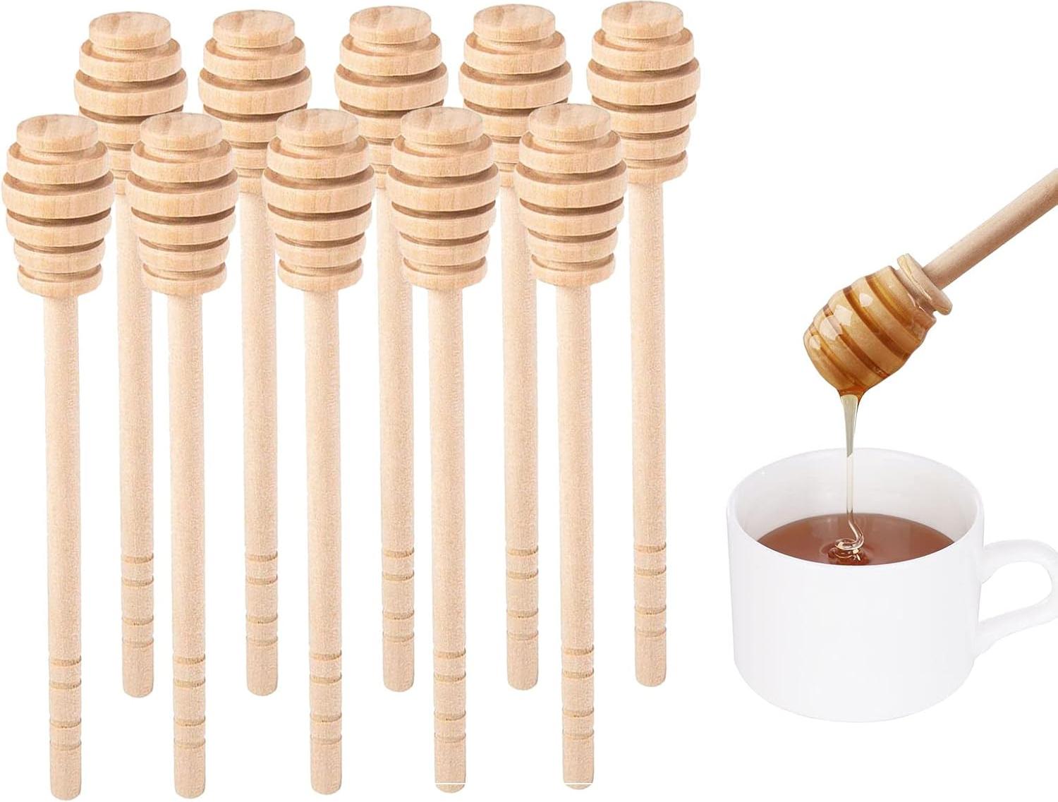 Meoiruery Honigstab aus Holz, Honigstab, Honiglöffelstab, Honigstab, Kaffeerührer KAU-ER-LYS-PH-20251028-290