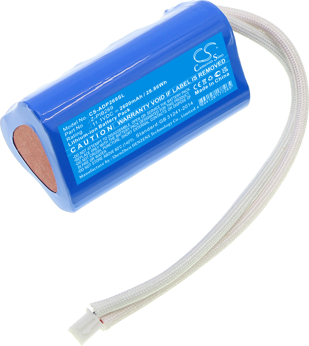 TECHTEK Akku Kompatibel mit [American DJ] PinPoint Gobo, PinPoint Gobo Color, PinPoint Gobo TW, PinPoint Gobo WW Plus Ersetzt Z-PIB269