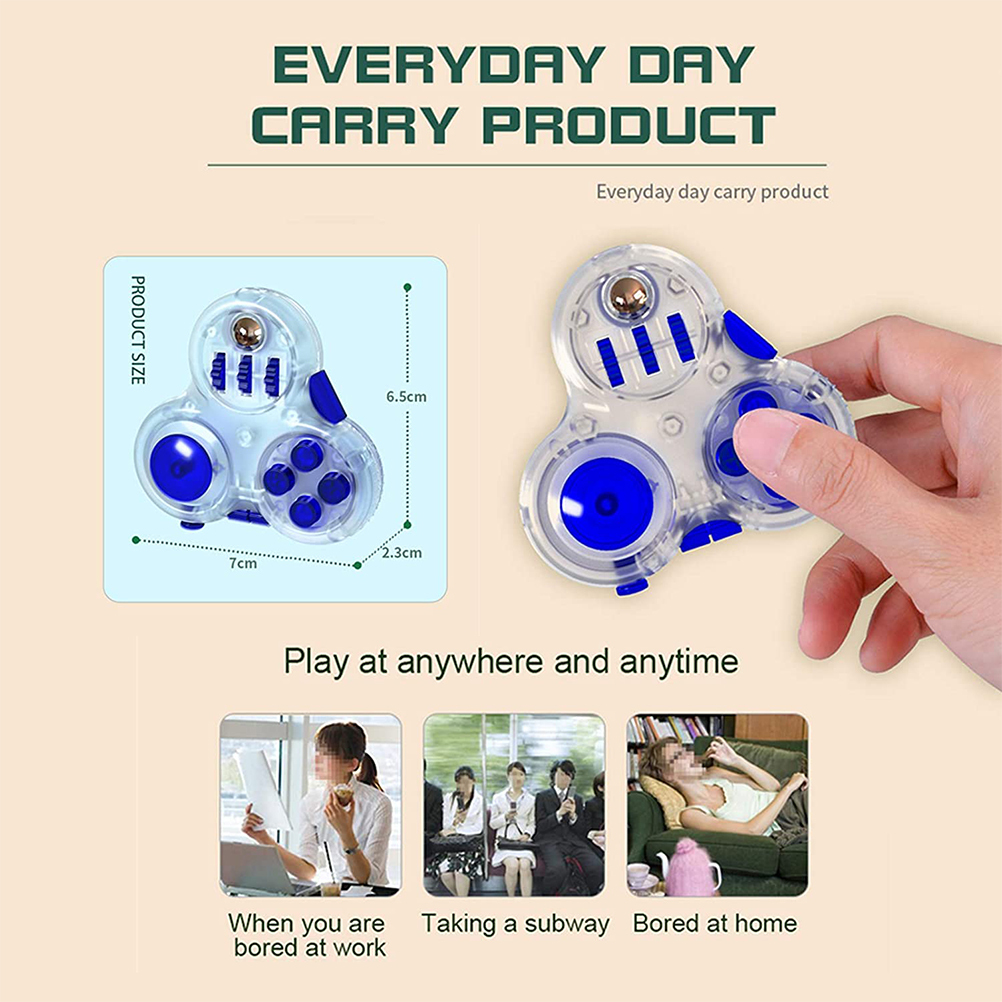 Cocosity Novel Fidget Controller Pad Cube,10 Fidget Function Toy