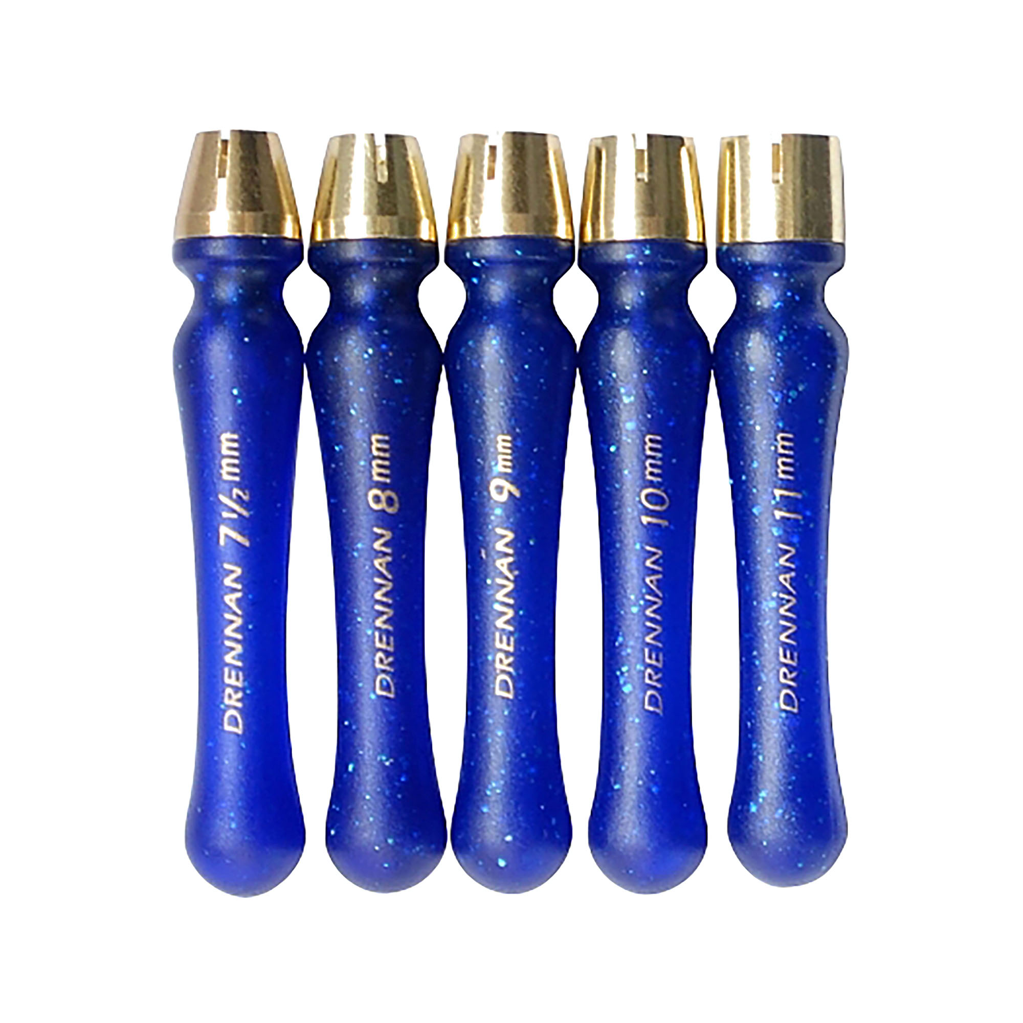 Drennan Brass Head Punches Brotstempel Satz von 5 blau TABP002 2000019051-L