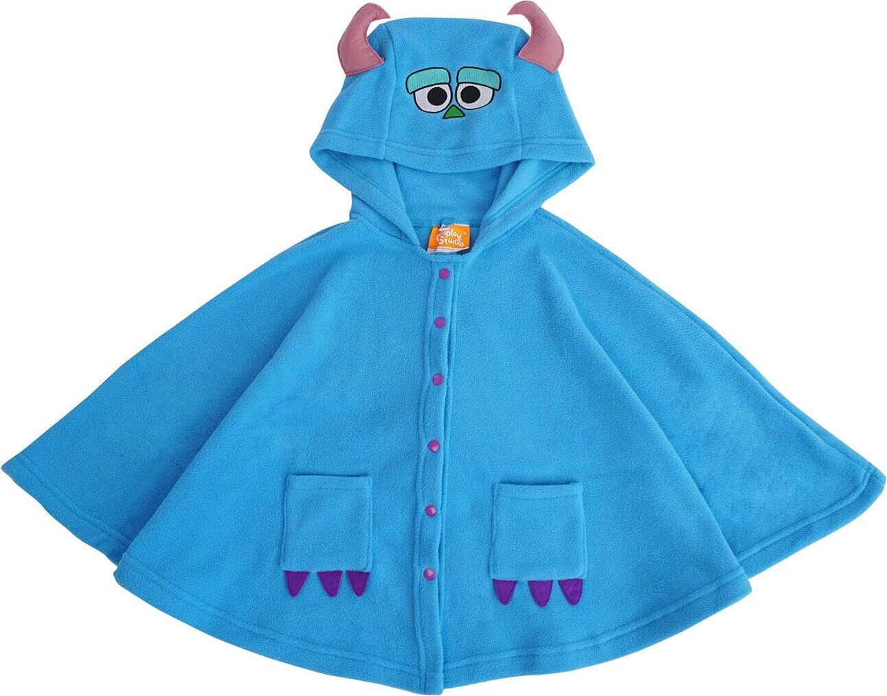 CosplayStudio Monster Kinder Umhang mit Kapuze im Sulley Sullivan Design | Blau | Größe: 110 CS173552