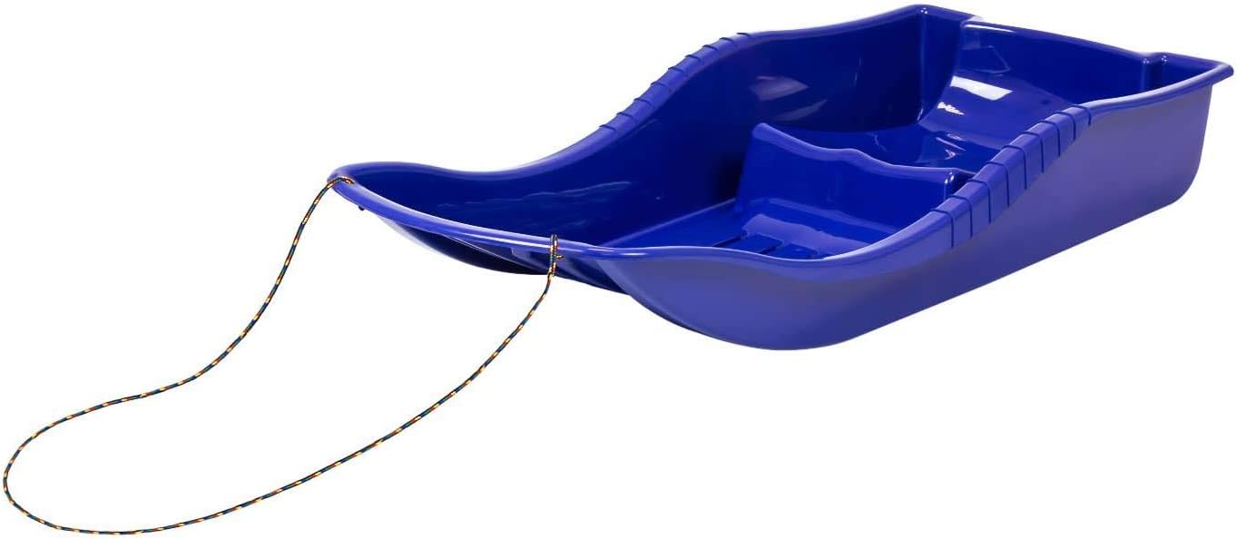 Goldkids Schneeflitzer zum Rodeln blau Schneerutscher Kinder Schlitten Schnee Schneegleiter Kunststoffschlitten