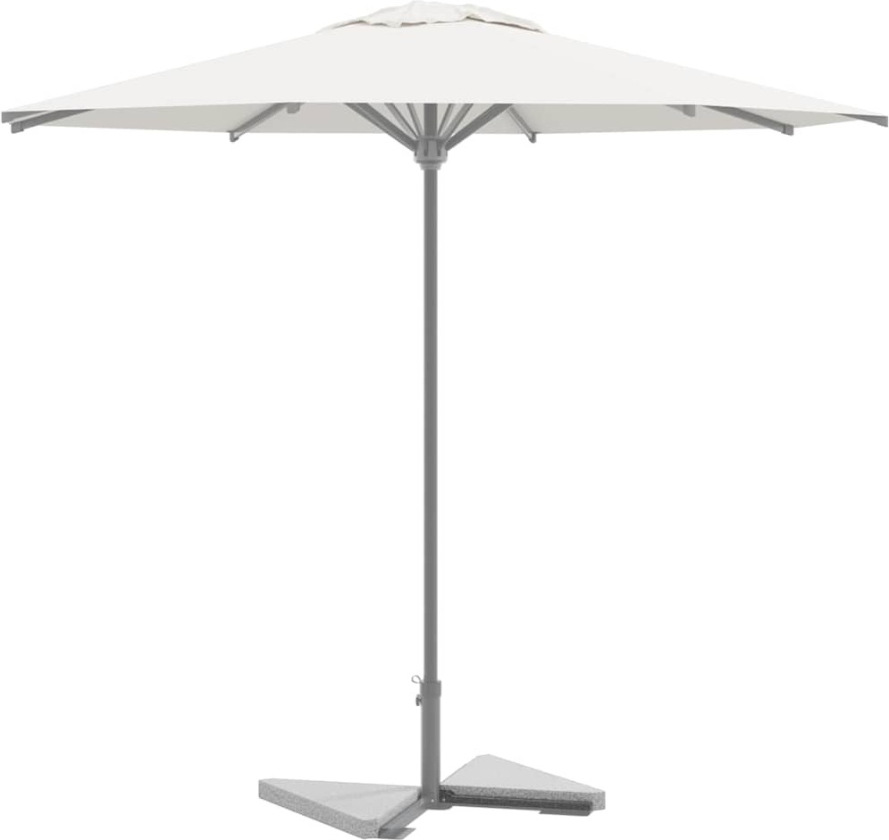 vidaXL Sonnenschirm-Gewichtsplatten 2 Stk. Grau Granit Dreieckig 14 kg 4100002