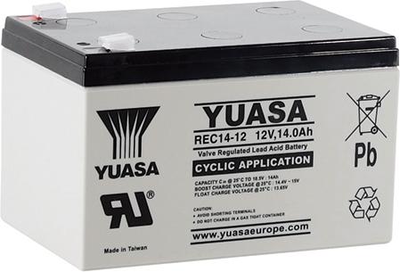 Yuasa REC14-12 12V 14Ah Yuasa Cyclic VRLA Akku, geringe Selbstentladung, optimiert fur zyklischen Anwendungen