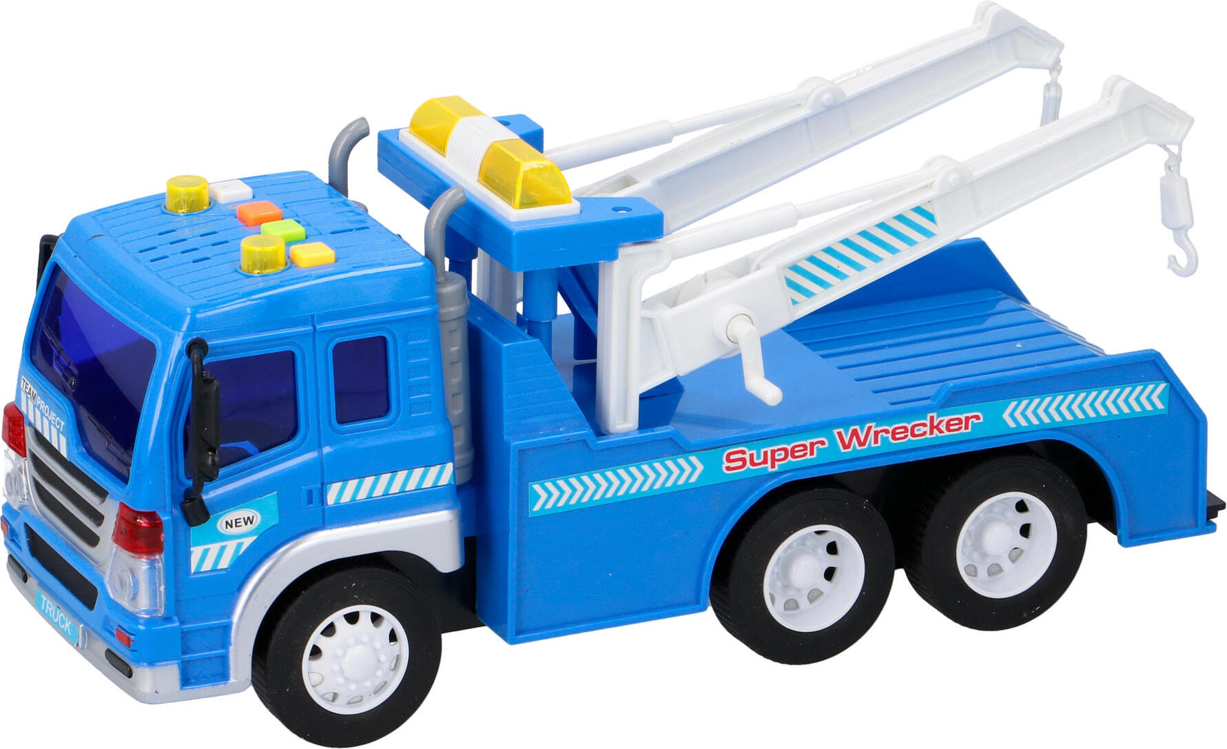 Warenhandel König Kinder Spielzeug Auto Maßstab 1:16 LKW Abschleppwagen Abschleppauto Laster Transporter Ton