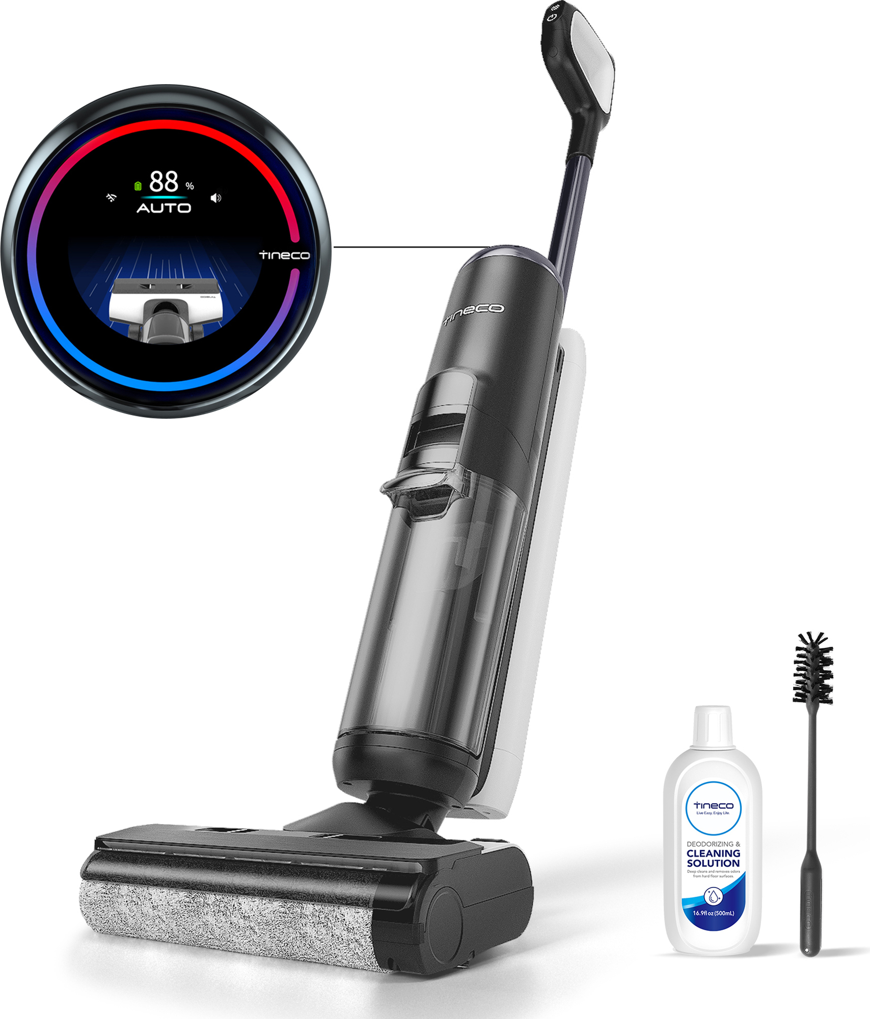 Tineco Floor ONE S5 PRO 2 Smart Nass-Trockensauger Wischmopp, LCD-Display, Bodenreiniger,35 Min. Lau Trockensaugers auf dem Markt - FLOOR ONE S3 - hat sich Tineco schnell zu einem führenden Unternehmen in der Kategorie der intelligenten Haushaltsgeräte entwickelt." "Garten & Heimwerken / Baumarkt / Reinigungsmaschinen / Nass- & Trockensauger"