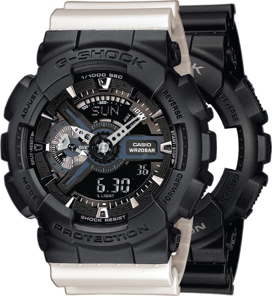 Casio G-Shock SET GA-110-1BER hodinky + BEZEL 10358741 + BAND 10395227 20BAR