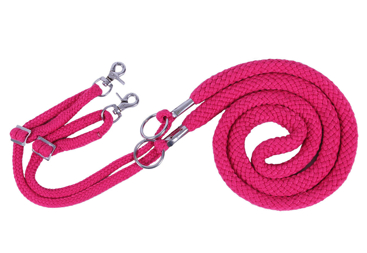 QHP Longierhilfe, Größe:M, Farbe:fuchsia QHP-2040-FU-M