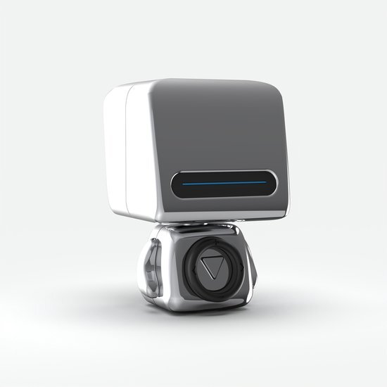 Mobilita na palube, Kabelloser Bluetooth-Lautsprecher Modell Robot, Silber