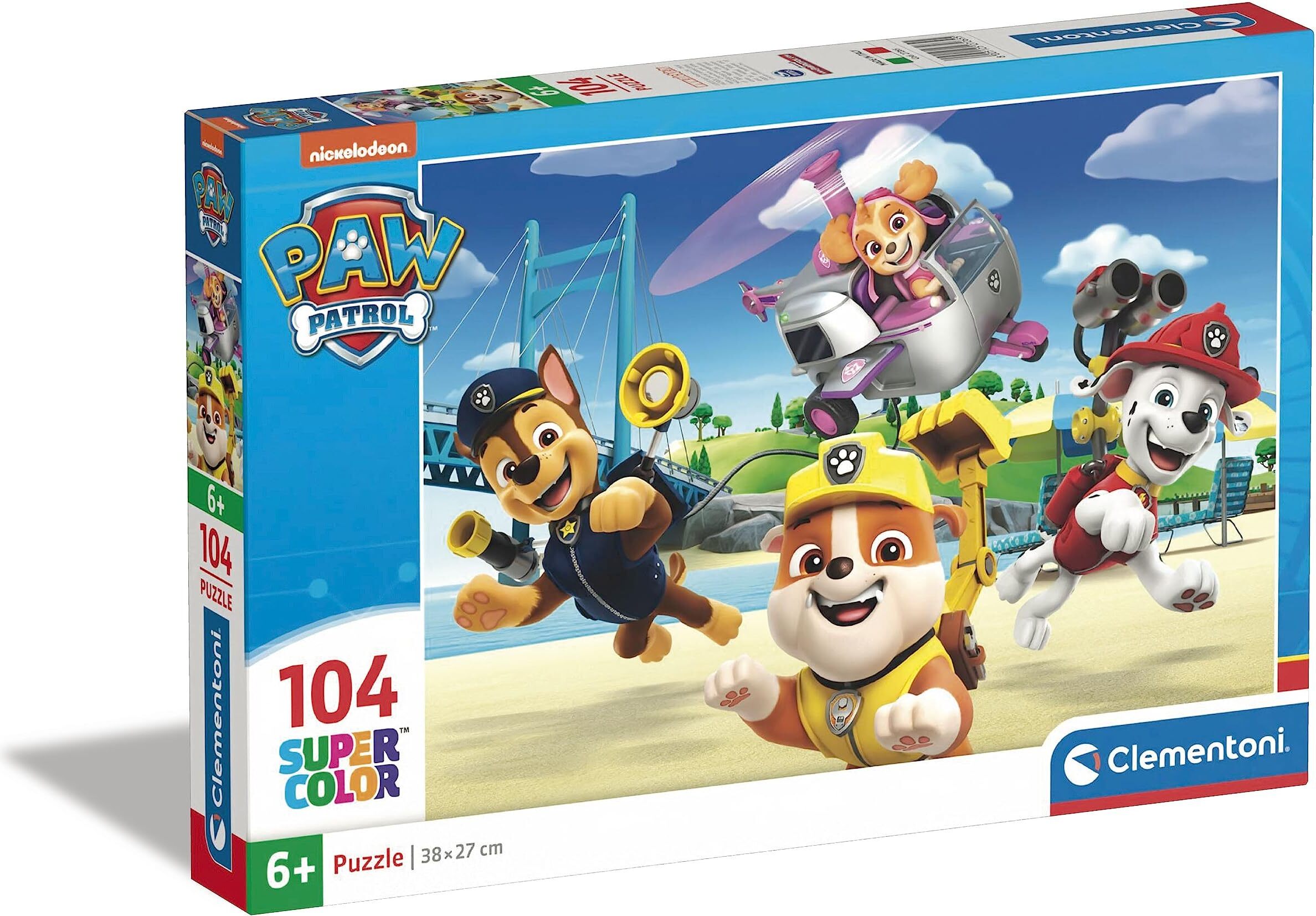 Clementoni puzzle 104 SuperKolor Paw Patrol 27265