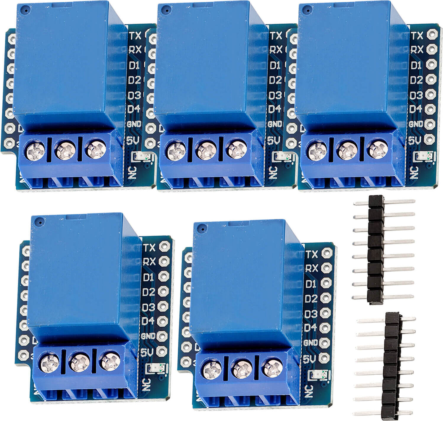 AZDelivery AZ-Delivery Shields Relais Shield für D1mini, 5x Set B 18-12