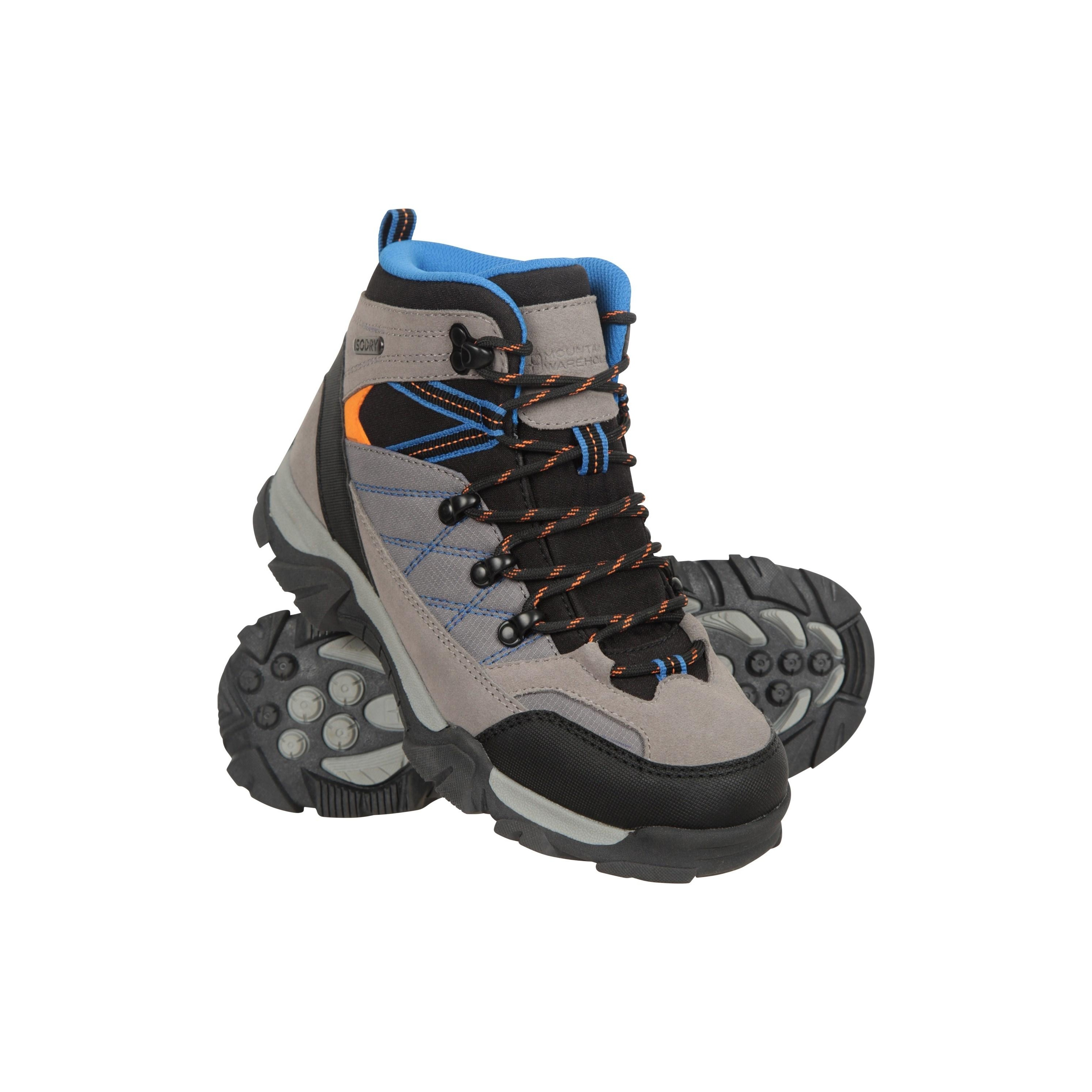 Mountain Warehouse - Detské šľapky "Trail", Wildleder MW3031 (34 EU) (Grau)