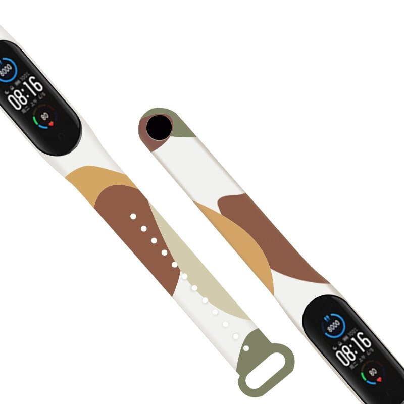Náhradný silikónový náramok Moro Camo pre Xiaomi Mi Band 4/Mi Band 3, Camouflage-13