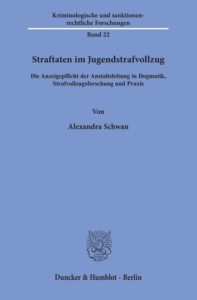 Straftaten im Jugendstrafvollzug