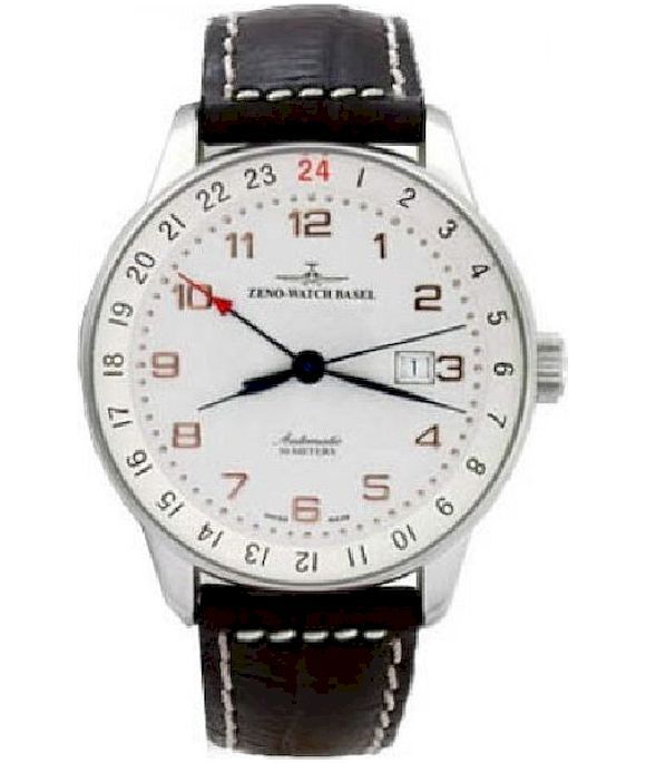 Zeno-Watch - Náramkové hodinky - Pánske - Chrono - X-Large Retro - P554GMT-f2