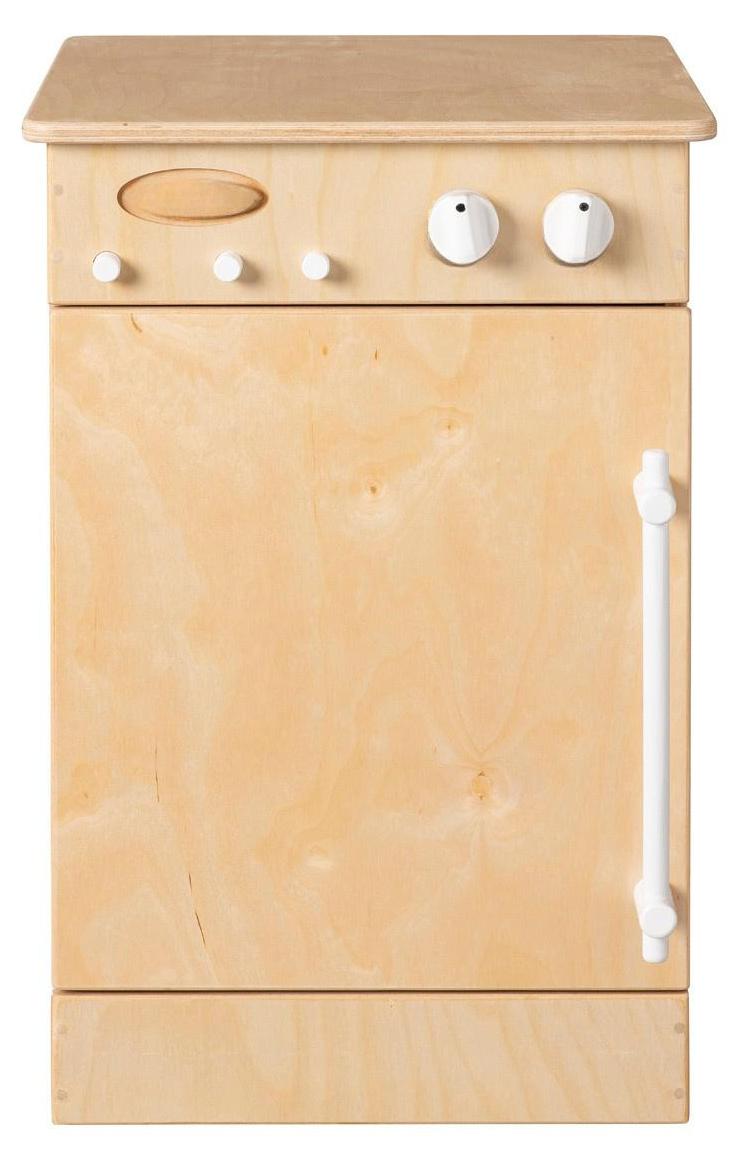Pertina Van Dijk Toys Holzspielzeug Geschirrspler fr Kleinkinder - Naturwei (Kinderbetreuungsqualitt) 745NW