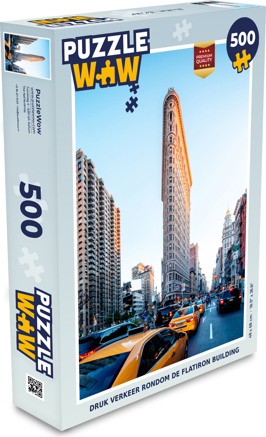 MuchoWow® Puzzle 500 Teile Starker Verkehr rund um das Flatiron Building - Denken - Spiel - Toy 137|47917958