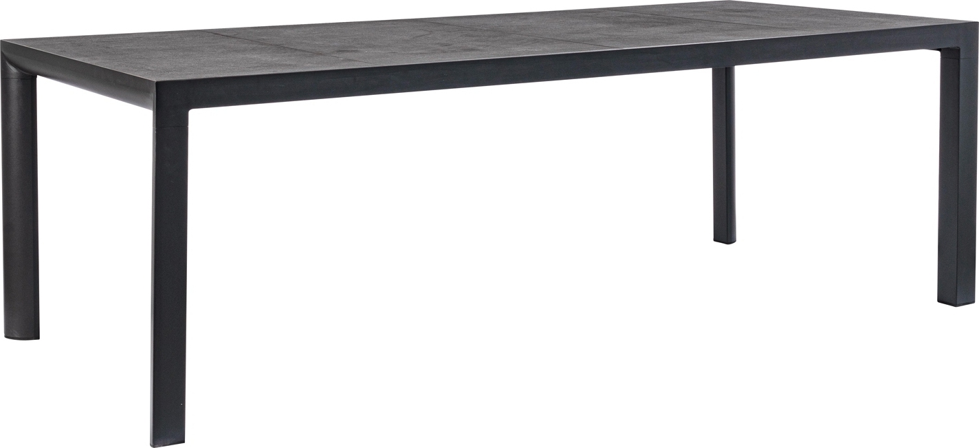 Gartentisch - Anthrazit - Keramikplatte - Aluminiumrahmen - 220 x 100 cm