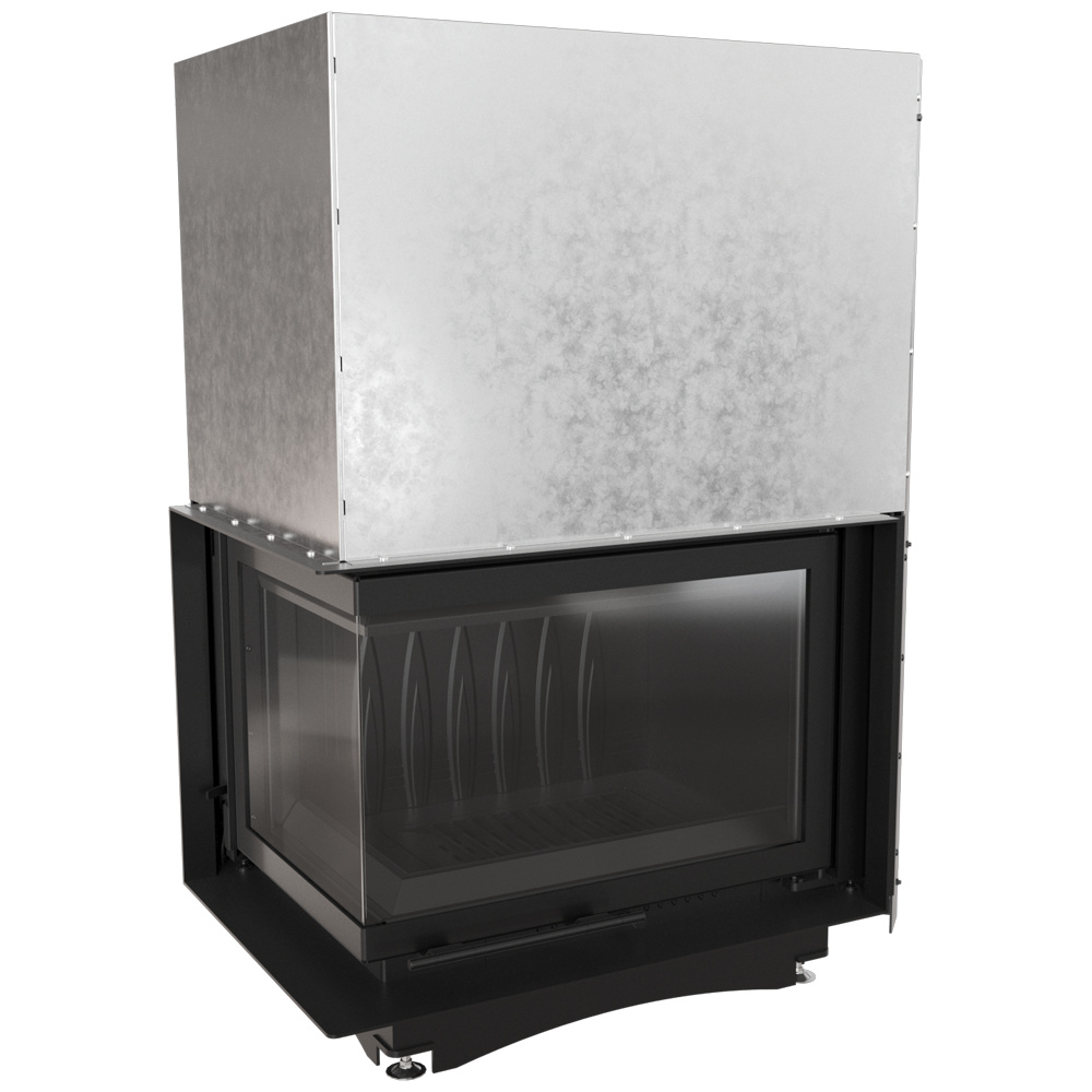 Liatinový krb Zuzia vľavo, 15 kW Ø 200 zdvih