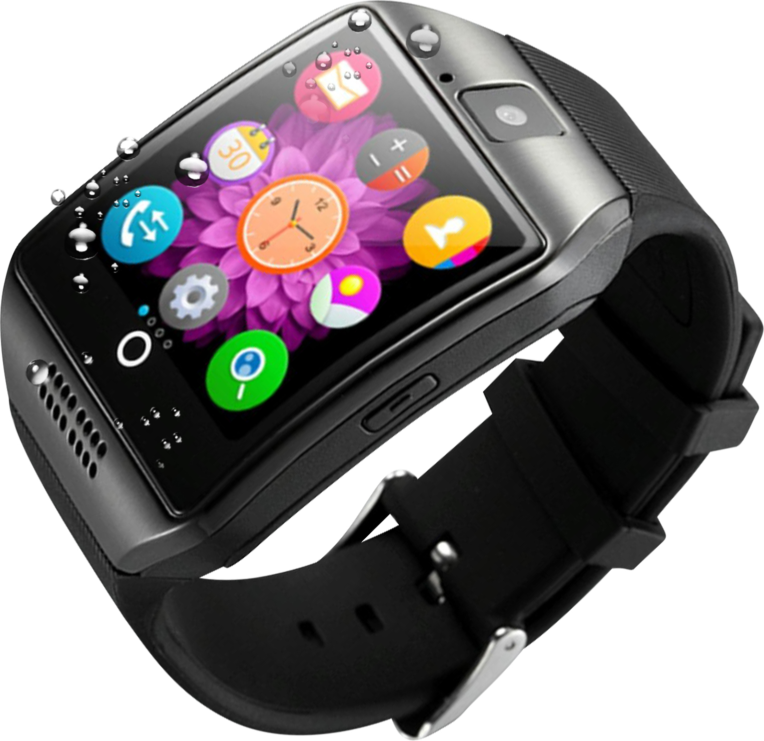 Smartwatch Vodotesné IP67 Bluetooth Camera Activity Tracker Black