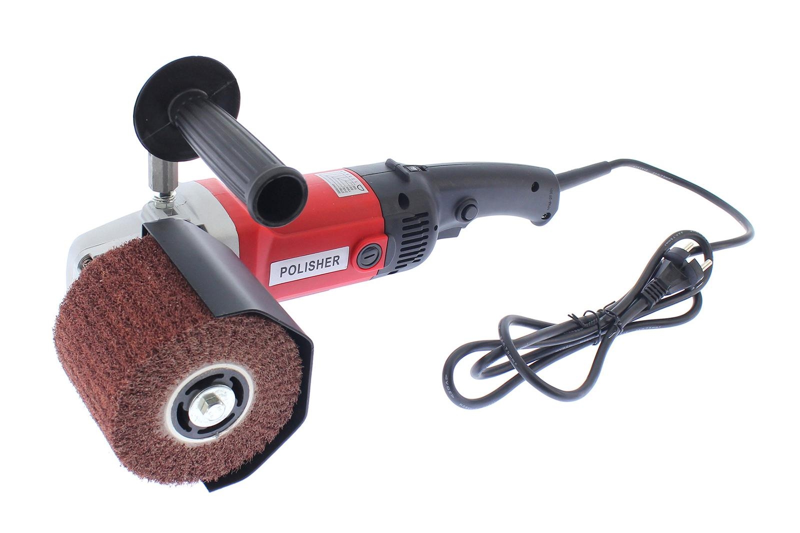 Varan Motors - NEDMP-01 1400w Satiniermaschine, 500-3000 U/min Poliermaschine, 100x120mm Rollen, Schleifpoliermaschine