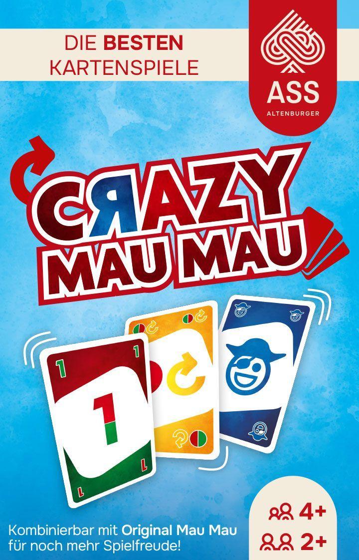 ASS-Altenburger ASS Altenburger - Crazy Mau Mau, Rot und Mehrfarbig