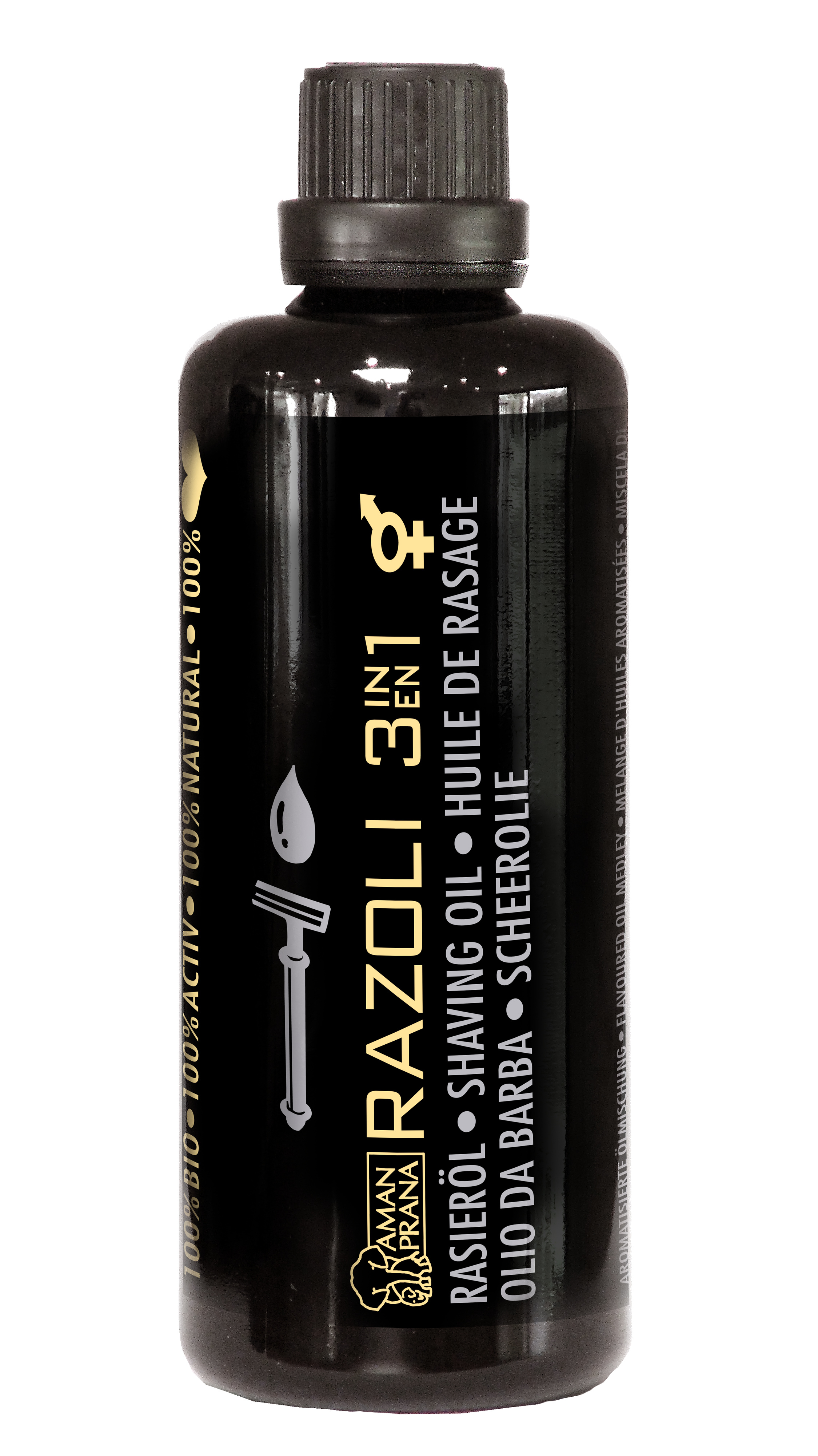Aman Prana Razoli - Mann 3in1 Rasieröl 100ml