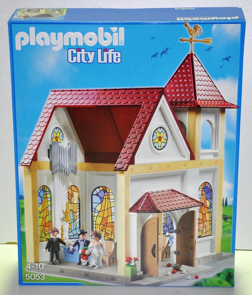 PLAYMOBIL 5053 Romantische Hochzeitskirche Kirche City Life 208007