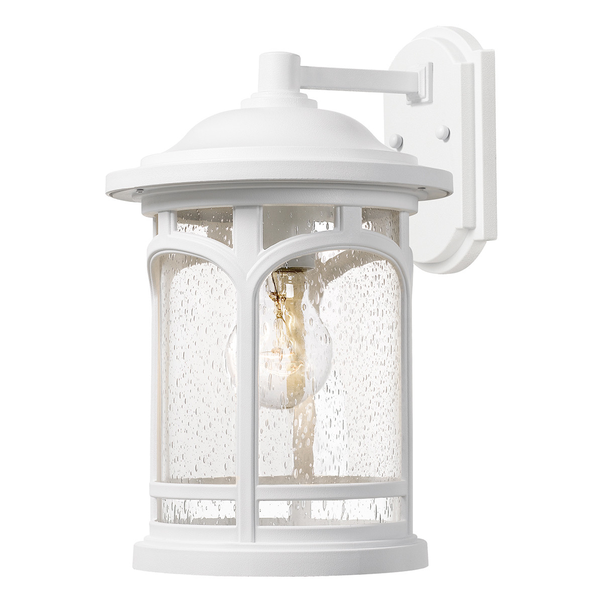 quoizel Elstead Marblehead Außen-Wandleuchte E27 34cm Weiß IP44 Anti-Meerwasser QZ-MARBLEHEAD-M-WHT