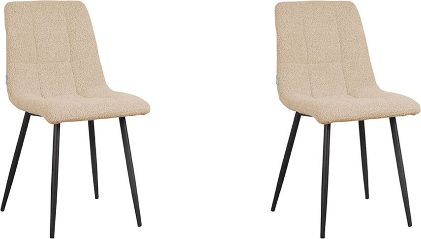 LABEL51 Juul Esszimmerstuhl 54x45x89 cm - Sand - Stoff UK-30.487