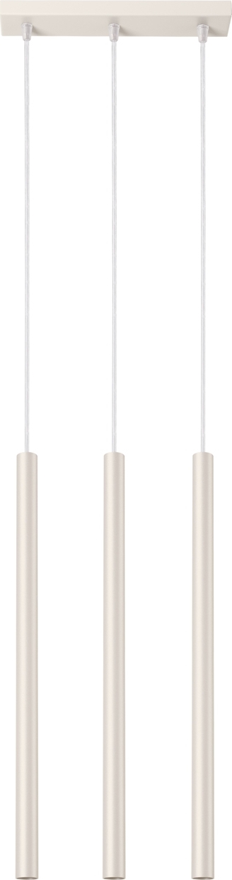 Pendelleuchte PASTELO 3 beige 3xG9 8W Stahl 94x5x30cm Sollux Lighting