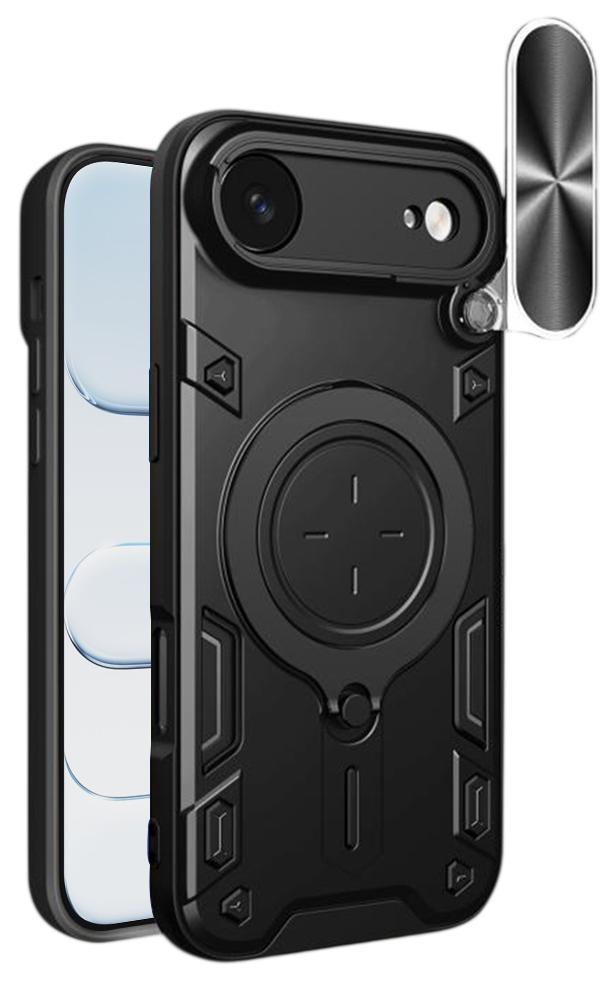 Techsuit – CamGuard Pro Hülle für iPhone 17 Air – schwarz