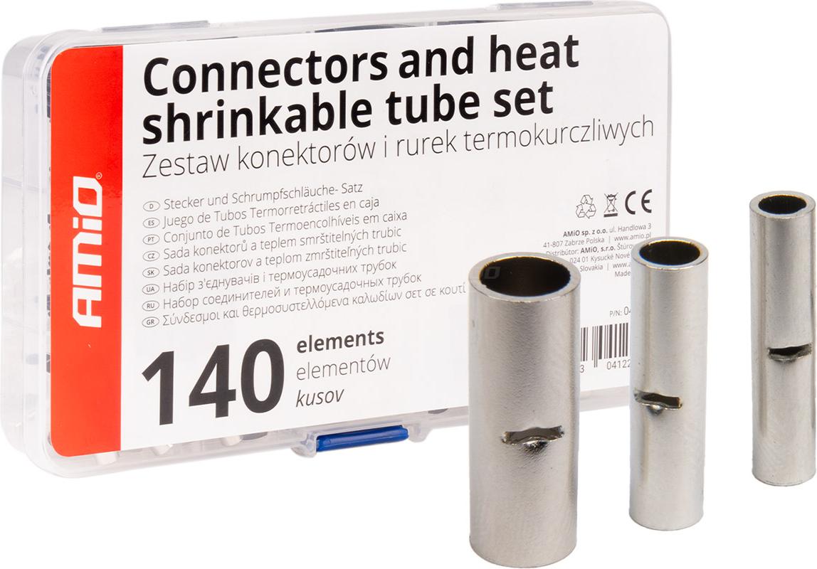 AMiO Kabelverbinder-Set 160-teilig BN1.25 BN2 BN5.5 Konektoren für Elektroinstallationen