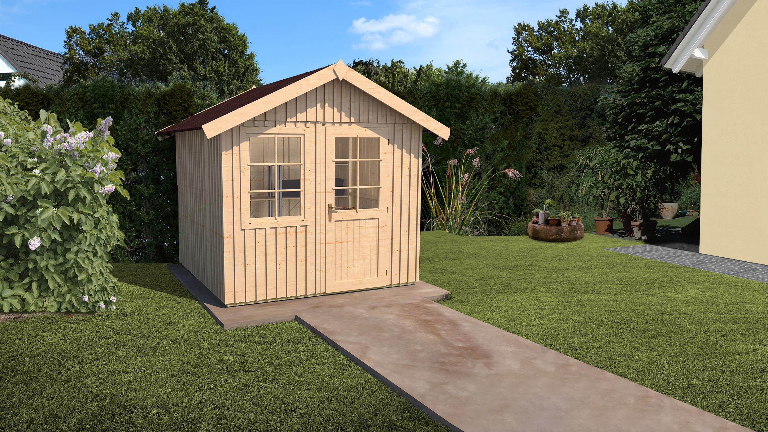 Schwedenhaus Skara Gr.1 schwedenrot B x T x H 314 x 302 x 277