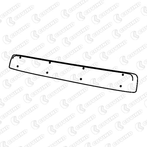 COVIND Sonnenblende XXL/415 oben für MAN TGA PMMA (Polymethylmethacrylat) 4000g