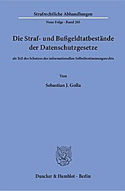 Sonstige Verlage Golla, S: Straf- und Bußgeldtatbestände der Datenschutzges.
